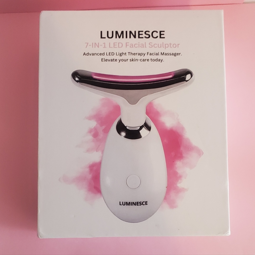 LUMINESCE 7-in1 LED Facial Sculptor with Serum. (Never Used) - Picture 4 of 4